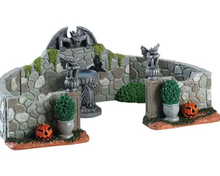 83350 - Grey Gargoyle Gardens, Set Of 6 - Lemax Spooky Town Accessories