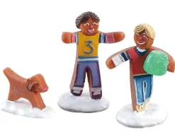 82591 - Gumdrop Football, Set Of 3 - Lemax Sugar N Spice Figurines