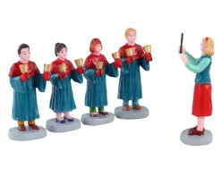 12020 - Handbell Choir, Set Of 5 - Lemax Figurines