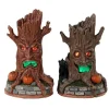 34072 - Haunted Tree Trunks, Set Of 2, Battery-Operated (4.5-Volt) - Lemax Spooky Town Accessories