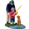 12038 - His First Fishing Lesson - Lemax Figurines