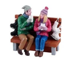 12046 - Hot Cocoa Drinkers - Lemax Christmas Village Figurines