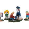 92731 - Howl-O-Ween Contest, Set Of 4 - Lemax Spooky Town Figurines