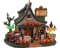 04716 - Jack's Pumpkin Farm, Battery-Operated (4.5V) - Lemax Spooky Town Accessories