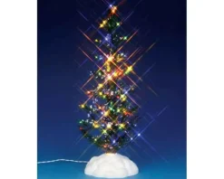 54950 - Lighted Pine Tree, Multi, Large, Battery-Operated (4.5V) - Lemax Christmas Village Trees