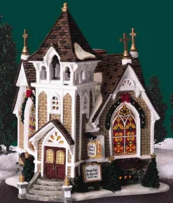 45069 - Little River Church - Lemax Harvest Crossing Christmas Houses & Buildings