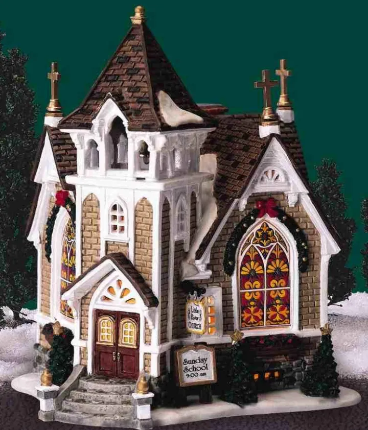 45069 - Little River Church - Lemax Harvest Crossing Christmas Houses & Buildings