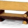 34617 - Log Bench - Lemax Christmas Village Misc. Accessories