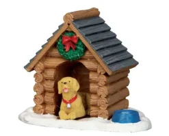 54943 - Log Cabin Dog House - Lemax Misc. Accessories