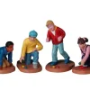 22118 - Marbles Champ, Set Of 4 - Lemax Christmas Village Figurines