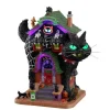 15730 - Meow Mansion, Battery-Operated (4.5-Volt) - Lemax Spooky Town Halloween Village Houses & Buildings