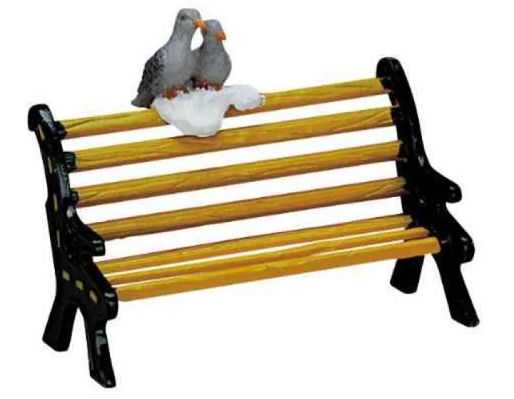 74626 - Metal Bench - Lemax Christmas Village Misc. Accessories