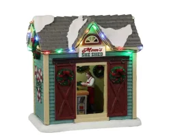 24963 - Mom's She Shed, Battery-Operated (4.5-Volt) - Lemax Christmas Village Table Pieces