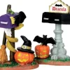 44740 - Monster Mailboxes, Set Of 2 - Lemax Spooky Town Halloween Village Accessories