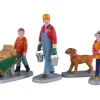 02922 - Morning Chores, Set Of 4 - Lemax Figurines