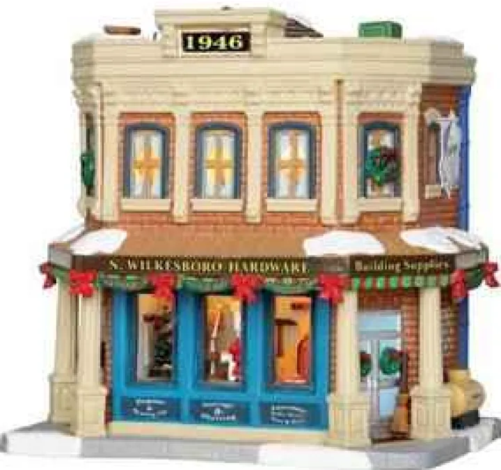 15282 - N. Wilkesboro Hardware - Lemax Caddington Village Christmas Houses & Buildings