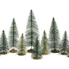 84358 - Needle Pine Trees, Set Of 10 - Lemax Trees
