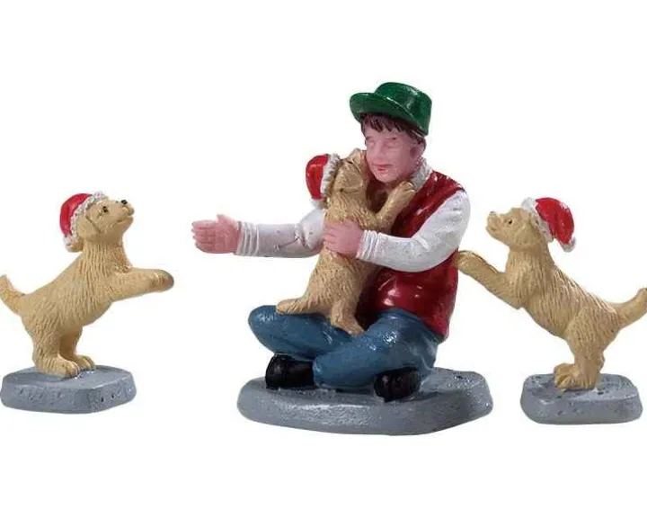 92778 - New Puppies, Set Of 3 - Lemax Figurines