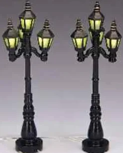 34902 - Old English Street Lamps Battery-Operated (4.5V) - Lemax Christmas Village Misc. Accessories