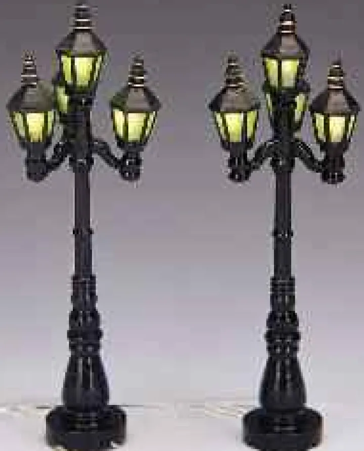 34902 - Old English Street Lamps Battery-Operated (4.5V) - Lemax Christmas Village Misc. Accessories