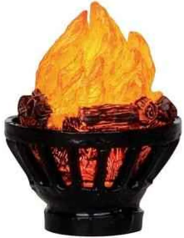 24544 - Outdoor Fire Pit, Battery-Operated (4.5V) - Lemax Christmas Village Misc. Accessories