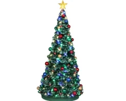 24954 - Outdoor Holiday Tree, Battery-Operated (4.5-Volt) - Lemax Christmas Village Trees