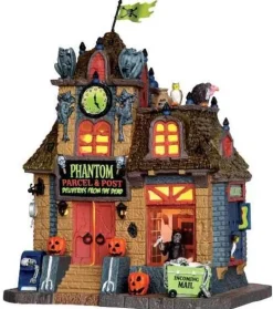 45667 - Phantom Parcel & Post - Lemax Spooky Town Halloween Village Houses & Buildings