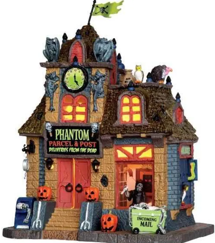 45667 - Phantom Parcel & Post - Lemax Spooky Town Halloween Village Houses & Buildings