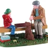 12022 - Playing With Gramps - Lemax Figurines