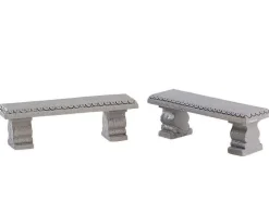 74236 - Plaza Bench, Set Of 2 - Lemax Misc. Accessories