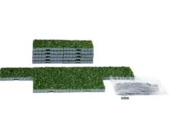 64107 - Plaza System (Grass, Square) - 16 Pcs - Lemax Landscape
