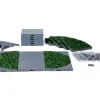 64108 - Plaza System (Grey, Round Grass) - 24 Pcs - Lemax Landscape