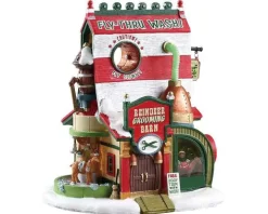 75293 - Reindeer Grooming Barn, Battery-Operated (4.5V) - Lemax Santa's Wonderland