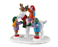 33629 - Reindeer Snowman - Lemax Santa's Wonderland;Lemax Table Pieces