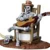 22003 - Rocking Chair Skeleton - Lemax Spooky Town Halloween Village Figurines