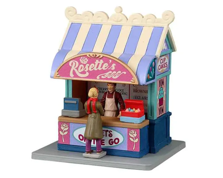 34121 - Rosette's Dessert Bar, Battery-Operated (3-Volt) - Lemax Table Pieces