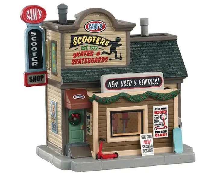05639 - Sam's Scooter Shop - Lemax Harvest Crossing