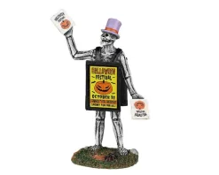22102 - Sandwich Board Skeleton - Lemax Spooky Town Halloween Village Figurines