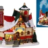 15742 - Santa's Chalet, With 4.5-Volt Adaptor - Lemax Santa's Wonderland Christmas Village Houses & Buildings