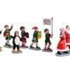 23592 - Santa's Elf Parade, Set Of 7 - Lemax Christmas Village Table Pieces