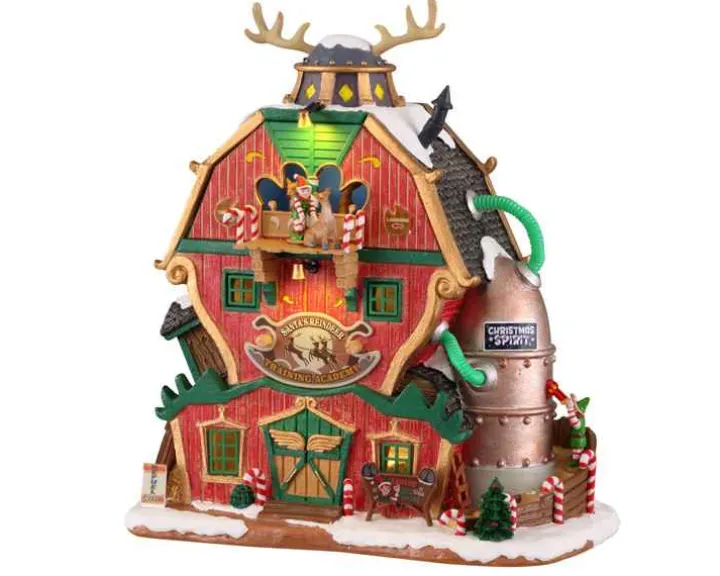 15793 - Santa's Reindeer Training Academy, Battery-Operated (4.5V) - Lemax Santa's Wonderland