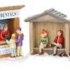 03849 - Skate Rentals, Set Of 3 - Lemax Christmas Village Table Pieces