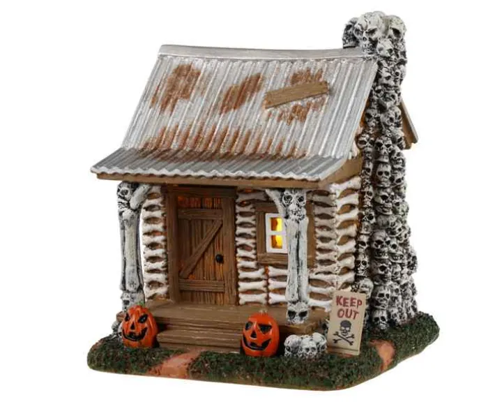34081 - Skeleton Cottage, Battery-Operated (3V) - Lemax Spooky Town Accessories