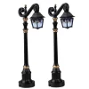 24987 - Skeleton Deco Lamp, Set Of 2, Battery-Operated (4.5-Volt) - Lemax Spooky Town Halloween Village Accessories
