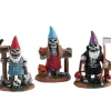 14832 - Skeleton Garden Gnomes, Set Of 3 - Lemax Spooky Town Accessories