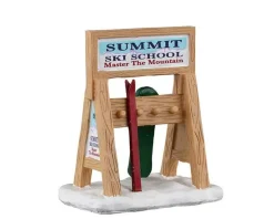 34097 - Ski Rack Sign - Lemax Misc. Accessories
