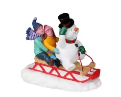 22119 - Sledding With Frosty - Lemax Christmas Village Figurines