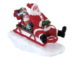 72549 - Sledding With Santa - Lemax Figurines