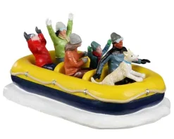 23596 - Snow Rafting - Lemax Christmas Village Table Pieces
