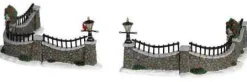 63576 - Stone Wall, Set Of 6 - Lemax Christmas Village Table Pieces